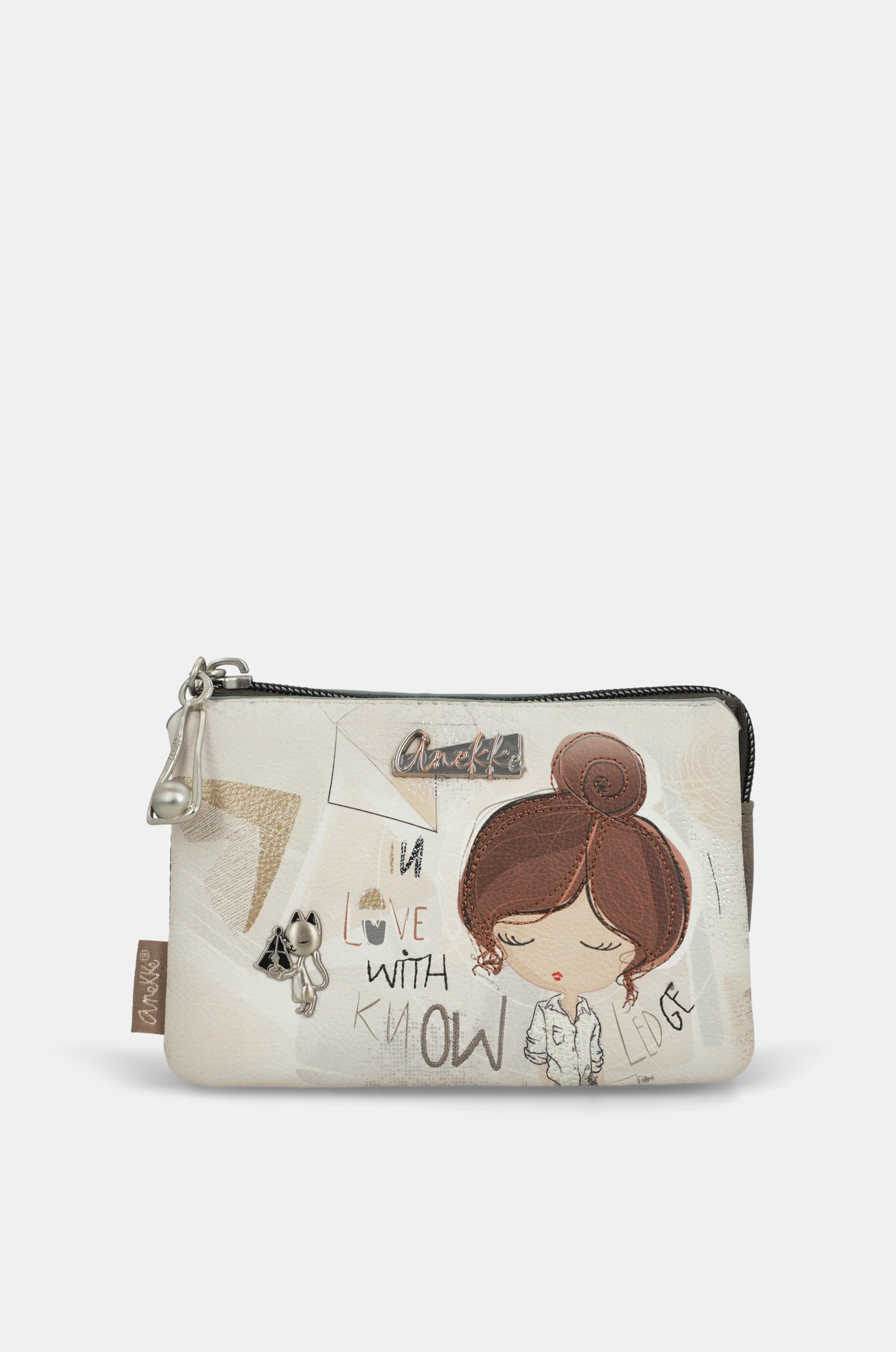 Triple-compartment purse Sophia