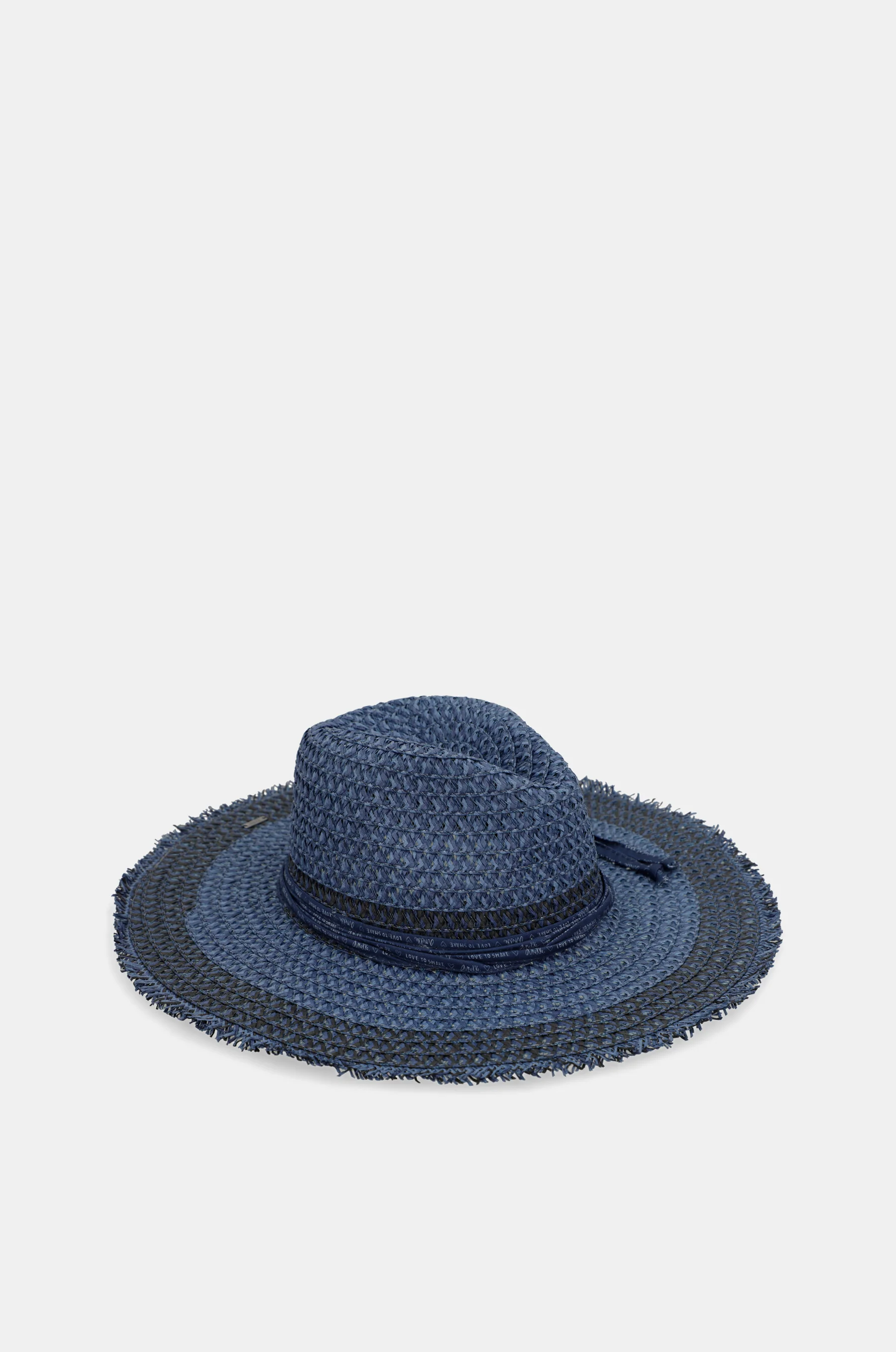 Two-tone raffia hat - Image 4