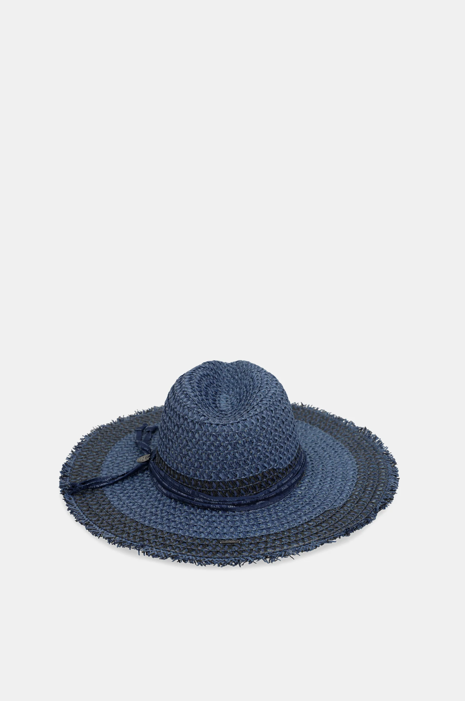 Two-tone raffia hat - Image 5