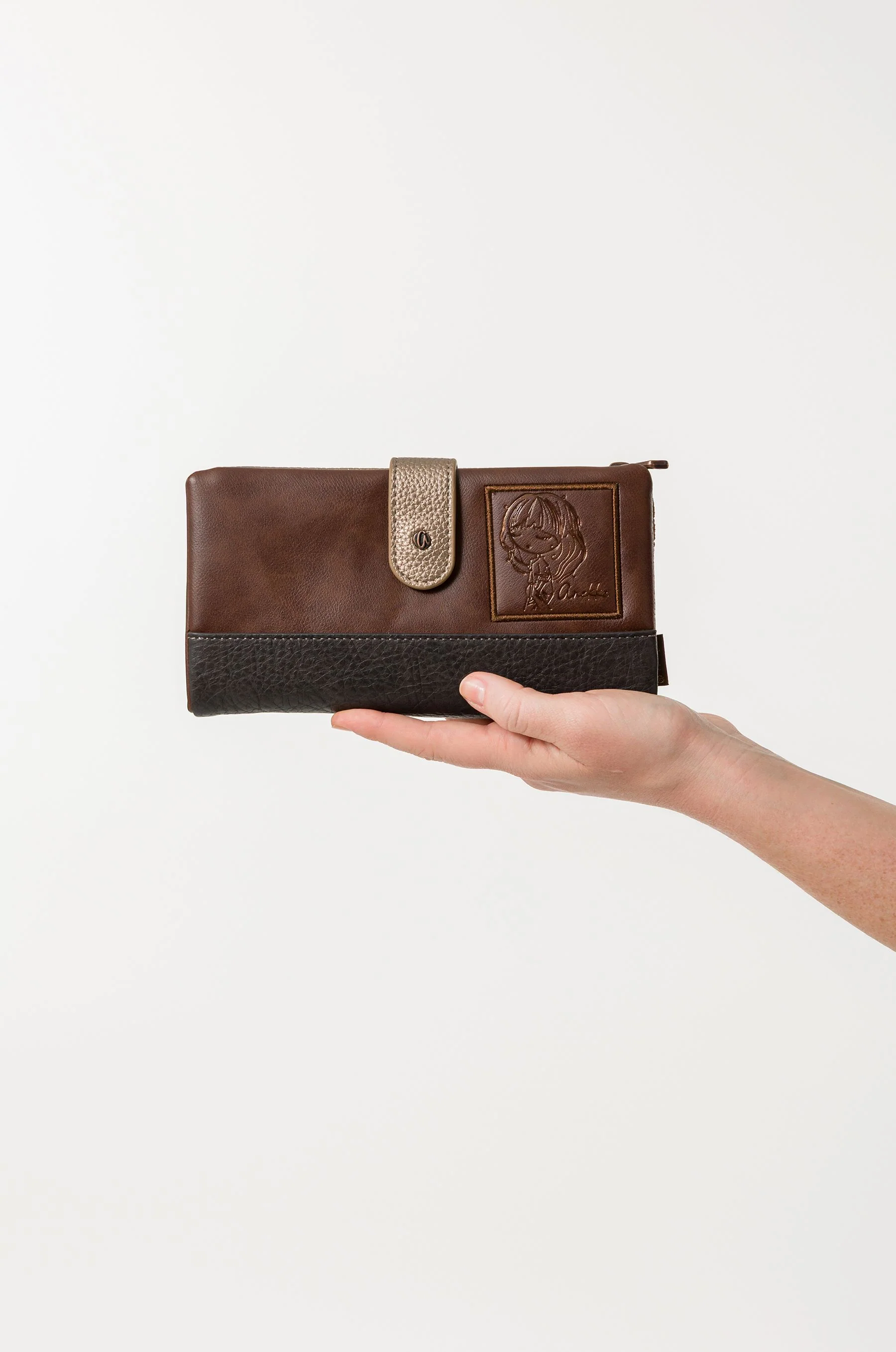 Large soft wallet Camel - Image 2