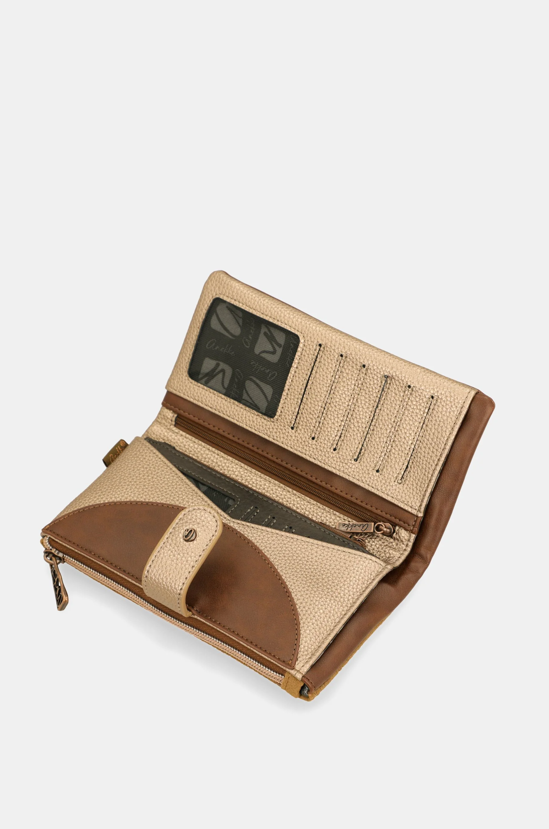 Large soft wallet Camel - Image 8