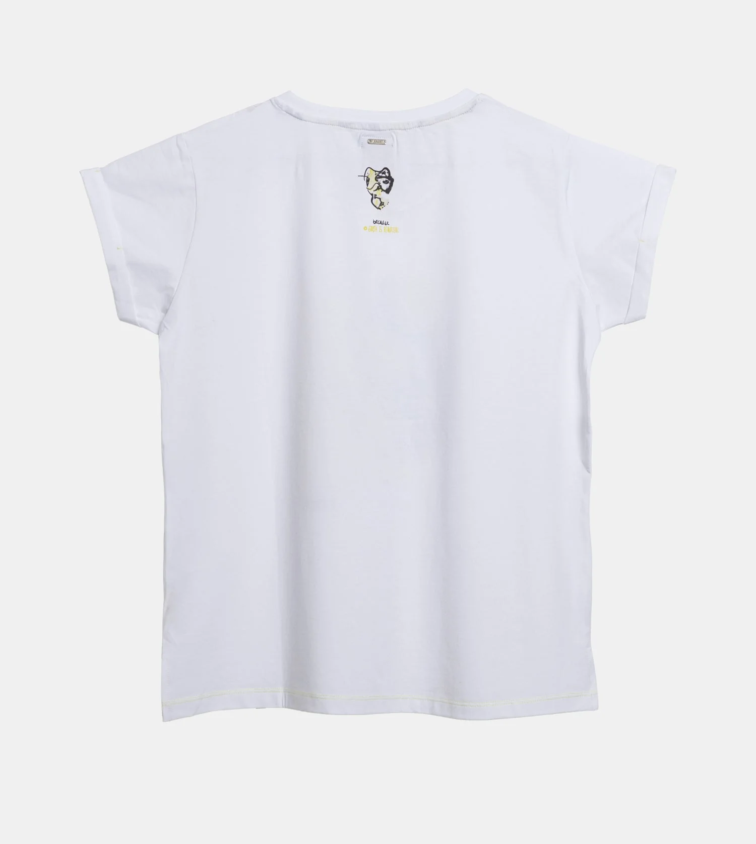 White and gold short-sleeve T-shirt Anekke - Image 3