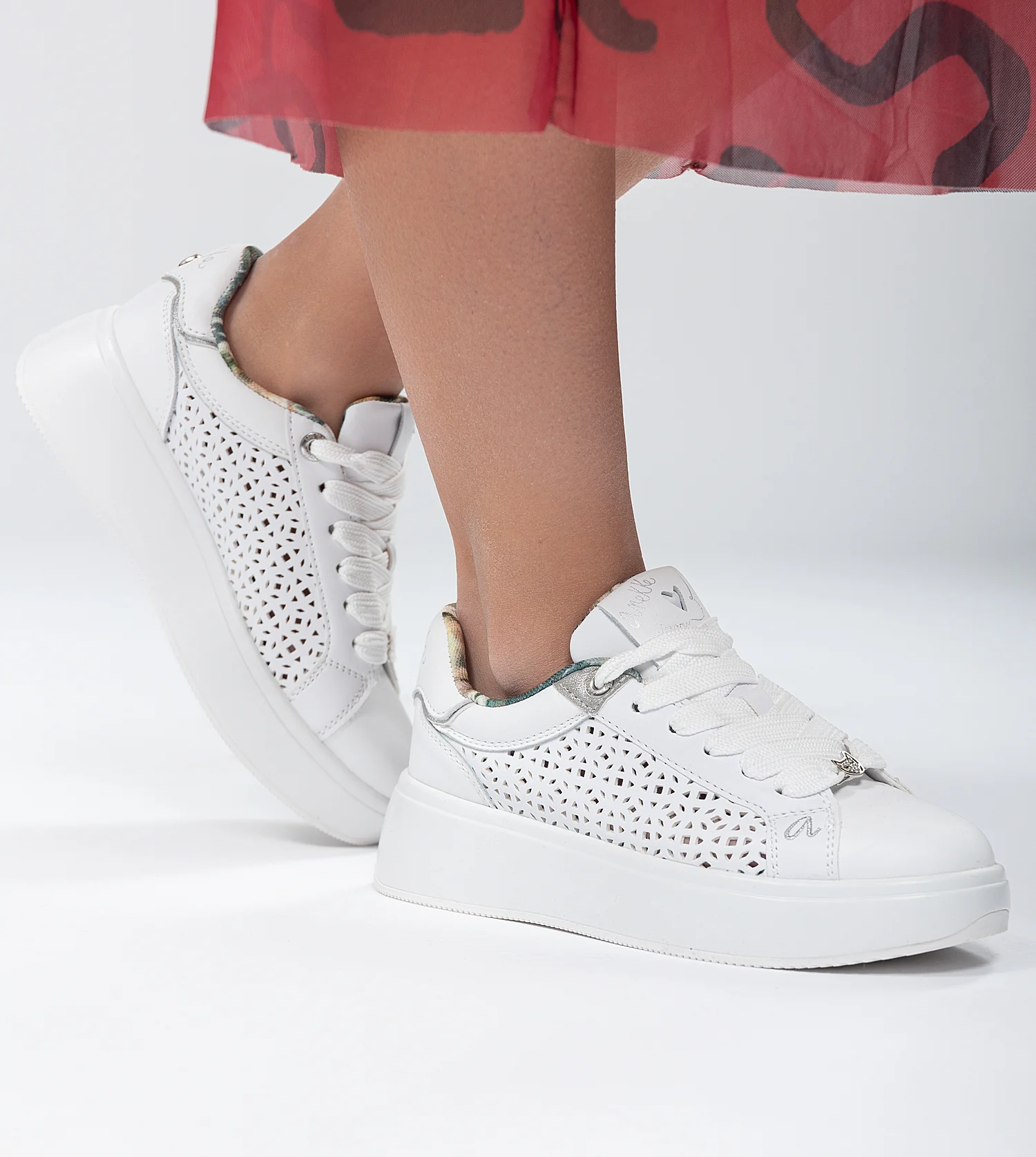 White Spotted Sneakers - Image 2