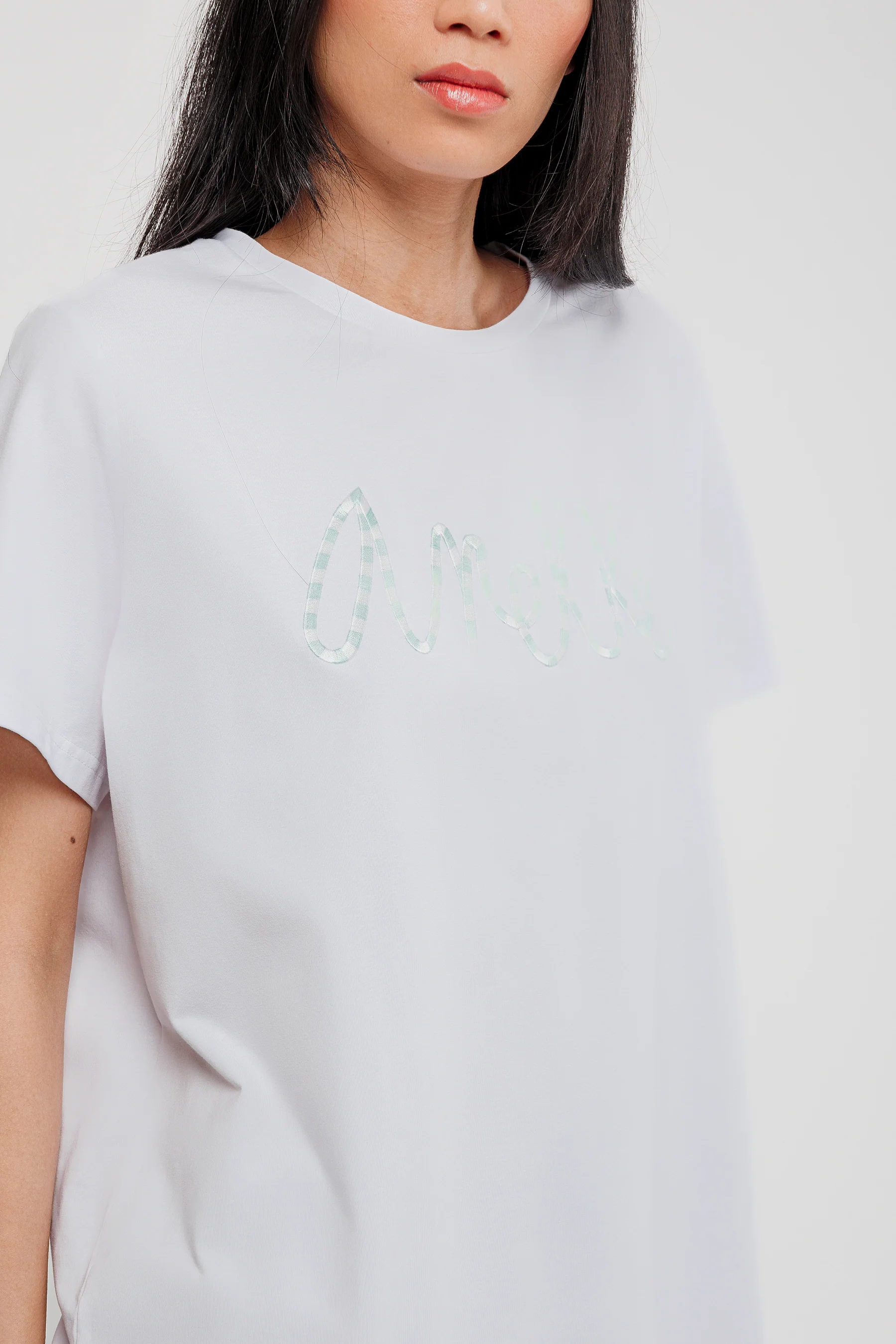 White logo short sleeve T-shirt - Image 2