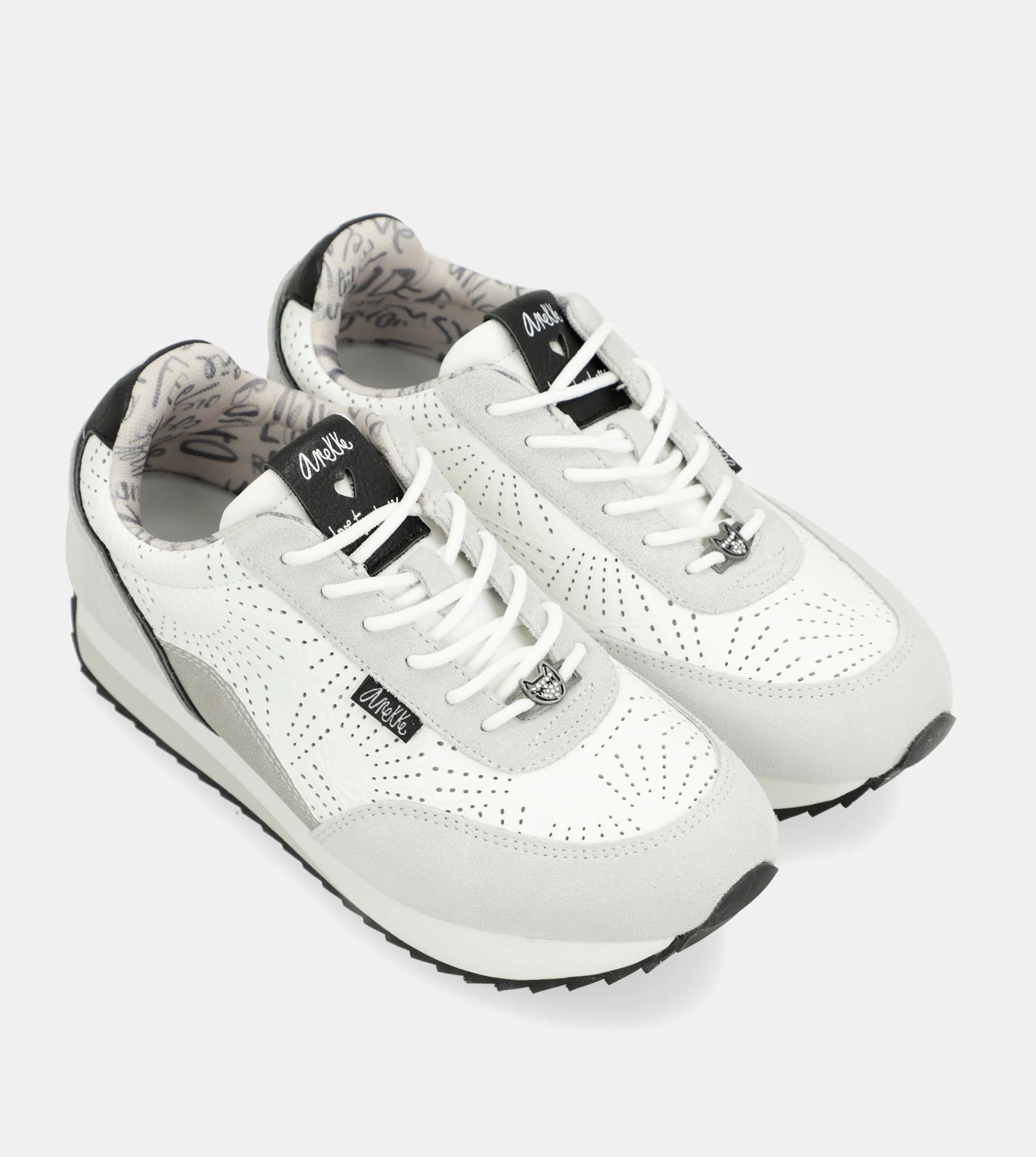White Polka Dot Sneakers - Image 3