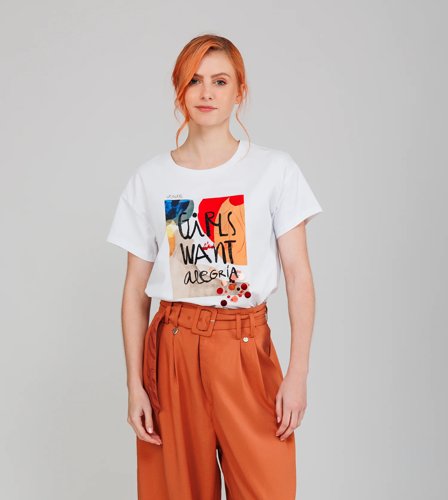 White short-sleeve T-shirt Alma - Image 3