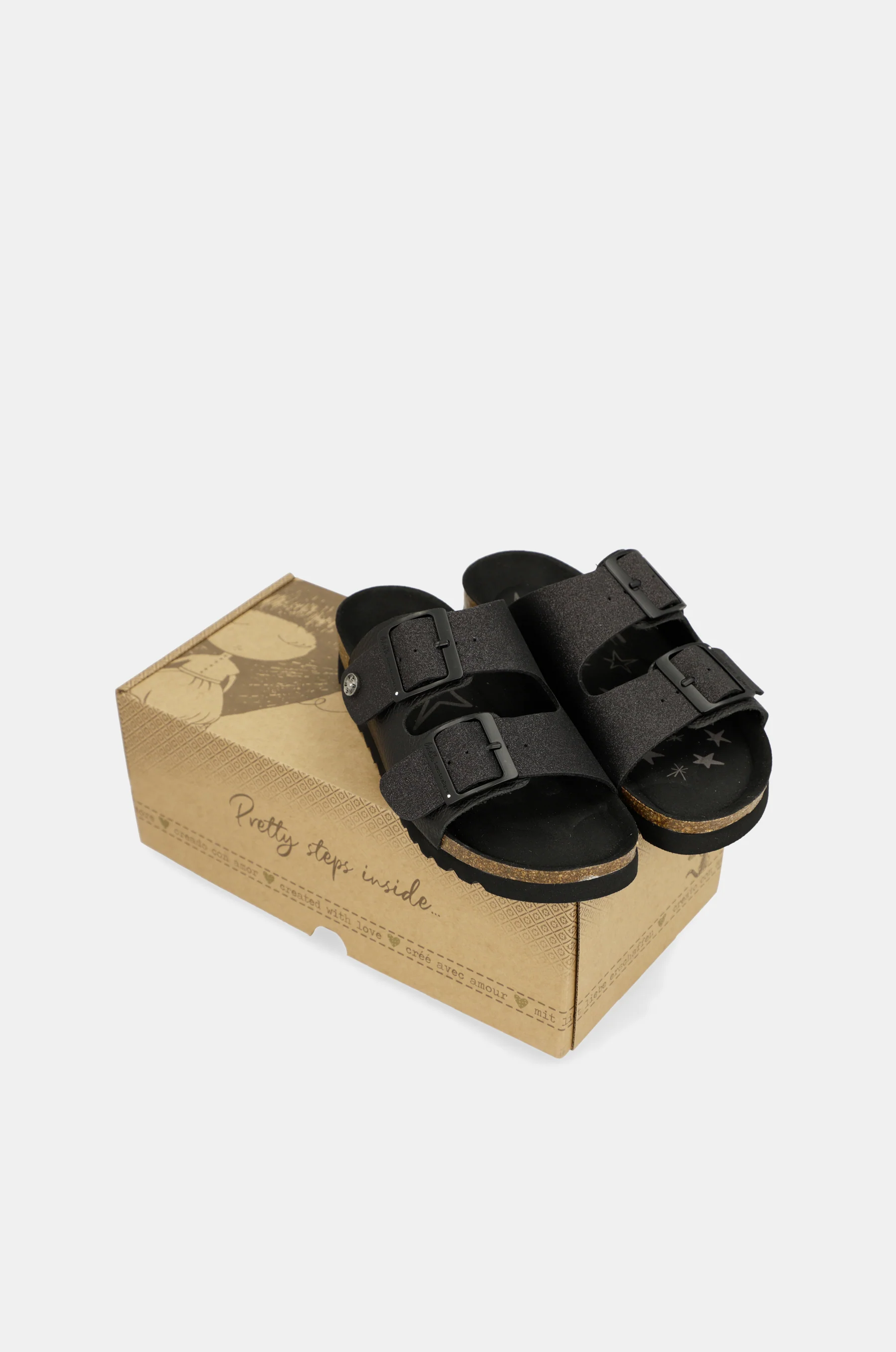 Women's black bio sandals - Image 7
